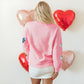 ❤️Valentine's Day Pre-Sale✨Womens Valentine's Day Sweatshirt with Heart Sequins