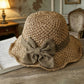 🔥Last Day Sale 60% OFF⏰👒🏖️Elegant Woven Straw Sun Hat with Bow🏝️