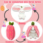 🍓EASTER Sale 50% OFF🍓Strawberry Bunny Transformed into Little Rabbit🎀 Fruit Doll Plush Toy🐰