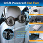 🌞Summer Sale 50% OFF🔥Dual Head USB Car Seat Fan, 3-Speed 360° Rotatable