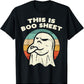 👻This Is Boo Sheet Ghost Retro Halloween Costume Unisex T Shirt👕