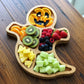 🎃👻2025 New Arrivals✨Halloween Ghost Shaped Bamboo Serving Tray