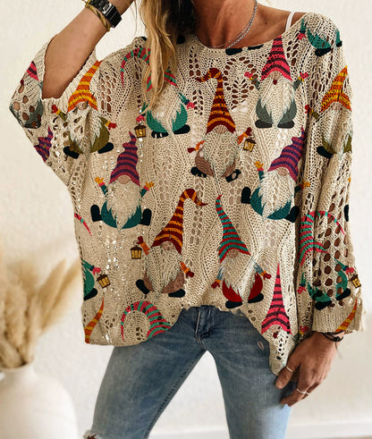 ☃️🎄🎅Women's Christmas Loose Fit Batwing Knit Sweater🔥🎁