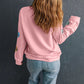 ❤️Valentine's Day Pre-Sale✨Womens Valentine's Day Sweatshirt with Heart Sequins