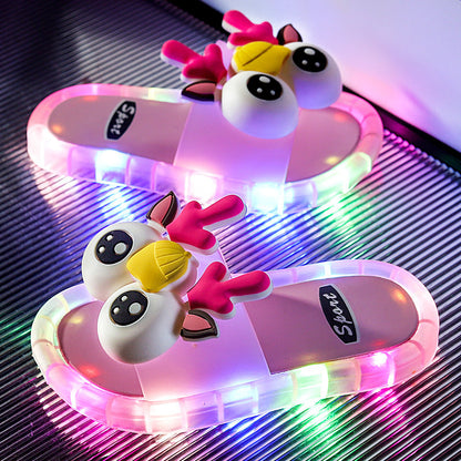 🏖️Summer Hot Sale 60% OFF🏝️🩴💡Kids Light-Up Slippers👣✨