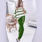 🔥Last Day Promotion 60% OFF⏰👚💕Women's Striped 2-Piece Tracksuit Set🔥