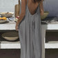💕Spring Special 60% OFF💃Women's Solid Color Backless Cami Dress👗