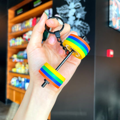 🔥Barbell Silicone Keychain🏋️ - Workout Gift for Gym Lovers🎁