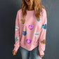 ❤️Valentine's Day Pre-Sale✨Womens Valentine's Day Sweatshirt with Heart Sequins