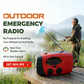 📻 58% OFF NOW!🔋Multifunctional Portable Solar Emergency Radio – Power Bank, Hand Crank & Weather Alert⚡