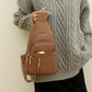 🔥Last Day Sale 60% OFF⏰🎒Women's Vintage PU Leather Chest Bag🎁