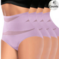 ⏳Last Day Sale 🌸Buy 1 Get 3 Free✨Plus-Size High-Waist Cross Tummy Control Panties🔥