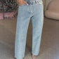 ✨ 60% OFF! 💎 RHINESTONE JEANS - Straight Leg & Stretch Fit, Embellished Detailing for a Chic Look, Versatile for Day to Night Style 🌟👖