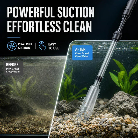 🥳2026 HOT SALE🥳💞50K+ SOLD!🛠️🛡️60% OFF! ✨Electric Aquarium Gravel Cleaner
