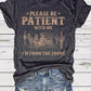 👕I'M From 1900S✨ Women's Vintage Letter Print Round Neck Tee
