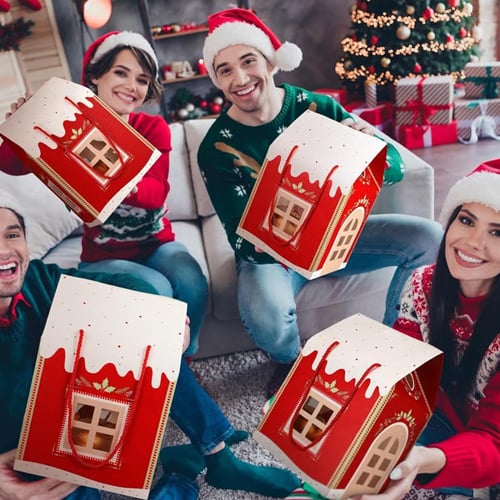 🎅🎁Christmas Wonderland Cottage Gift Box