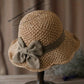 🔥Last Day Sale 60% OFF⏰👒🏖️Elegant Woven Straw Sun Hat with Bow🏝️