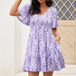 🌞2025 New Arrivals🔥Women's Cute Smocked V Neck Flutter Sleeve Mini Dress with Pockets