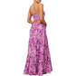 🌞Summer Sale 50% OFF🔥Floral Print Tie Front Tiered Maxi Dress