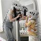 🦖Dinosaur Skeleton Plush Costume Wearable Soft Fossil Outfit for Kids & Adults🎁