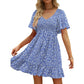 🌞2025 New Arrivals🔥Women's Cute Smocked V Neck Flutter Sleeve Mini Dress with Pockets