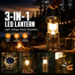 ⌛Limited Time Sale 50% OFF🔥⛺️Solar Camping Lantern- Rechargeable LED Lights, Magnetic Base & Foldable Hanging Hook- Collapsible Lamp Battery Powered Perfect for Power Outages, Hiking, Emergencies⛰️🎁