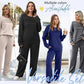 ⏳Limited-time 60% off⏰Women's Crew Neck Top & Drawstring Pants Set👚👖