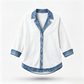 ⌛⏰Last Day 50% OFF🎁🧥Women's Elegant Denim Spliced Ribbed Knit Coat