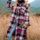 🍂49% OFF🔥Women's Plaid Print Long Sleeve Warm Tweed Coat
