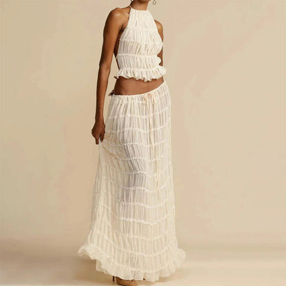 🌞Summer Sale 50% OFF🔥Women's 2 Piece Maxi Skirt Set