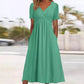 🏖️Summer Hot Sale 60% OFF🏝️👗Women’s V-Neck Short Sleeve Long Dress 🌸 Elegant Flowing Fit, Comfortable Fabric & Effortless Everyday Style