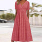 🏖️Summer Hot Sale 60% OFF🏝️👗Women’s V-Neck Short Sleeve Long Dress 🌸 Elegant Flowing Fit, Comfortable Fabric & Effortless Everyday Style