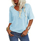 🌞Summer Sale 50% OFF🔥Women's Solid Color V-Neck T-shirt