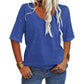 🌞Summer Sale 50% OFF🔥Women's Solid Color V-Neck T-shirt