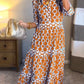 🌸Spring Sale 60% OFF💐Women’s Geometric Print V-Neck Maxi Dress