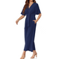 🌞Summer Sale 50% OFF🔥Women's Elegant V-Neck Wide Leg Waist Tie Jumpsuit