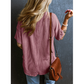 🌞Summer Sale 50% OFF🔥Ribbed Pocket V Neck Tee