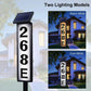 ✨Last Day 49% OFF⌛☀️📫Solar Address LED Sign Lighted House Number Plate with 3 sets of numbers (0-9)and 1 set of letters (A-F)