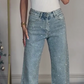 ✨ 60% OFF! 💎 RHINESTONE JEANS - Straight Leg & Stretch Fit, Embellished Detailing for a Chic Look, Versatile for Day to Night Style 🌟👖