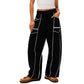 🌞Summer Sale 50% OFF🔥Women's Casual Loose Drawstring Wide-Leg Pants