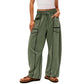 🌞Summer Sale 50% OFF🔥Women's Casual Loose Drawstring Wide-Leg Pants