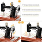 🧵🪡Wood Mini Sewing Machine Music Box – Handcrafted Retro Decor with Moving Parts & Nostalgic Melody🎁