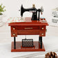 🧵🪡Wood Mini Sewing Machine Music Box – Handcrafted Retro Decor with Moving Parts & Nostalgic Melody🎁