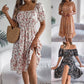 🌞Summer Sale 50% OFF🔥Women's Floral Print Dress with Pleated Hem