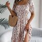🌞Summer Sale 50% OFF🔥Women's Floral Print Dress with Pleated Hem