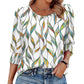🌞Summer Sale 50% OFF🔥Blouses for Women Dressy Casual 3/4 Length Sleeve Women’s Tops with Smocked Cuffs