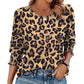 🌞Summer Sale 50% OFF🔥Blouses for Women Dressy Casual 3/4 Length Sleeve Women’s Tops with Smocked Cuffs