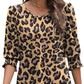 🌞Summer Sale 50% OFF🔥Blouses for Women Dressy Casual 3/4 Length Sleeve Women’s Tops with Smocked Cuffs