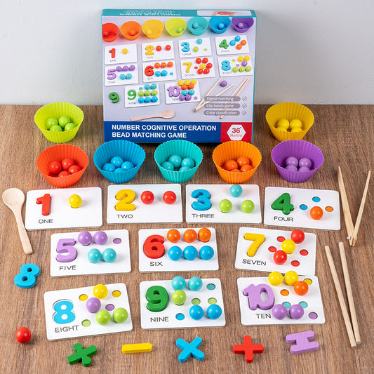 🌞Summer Sale 50% OFF🔥Montessori Clip Bead Math Counting Toy