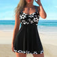 🔥LAST DAY SALE⚡50K+ SOLD!👙Strap Top & Fitted Swim Shorts Separable Swimsuit 🏖️